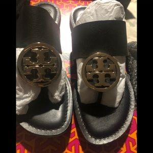 Benton Band Flat Sandals Calf Leather